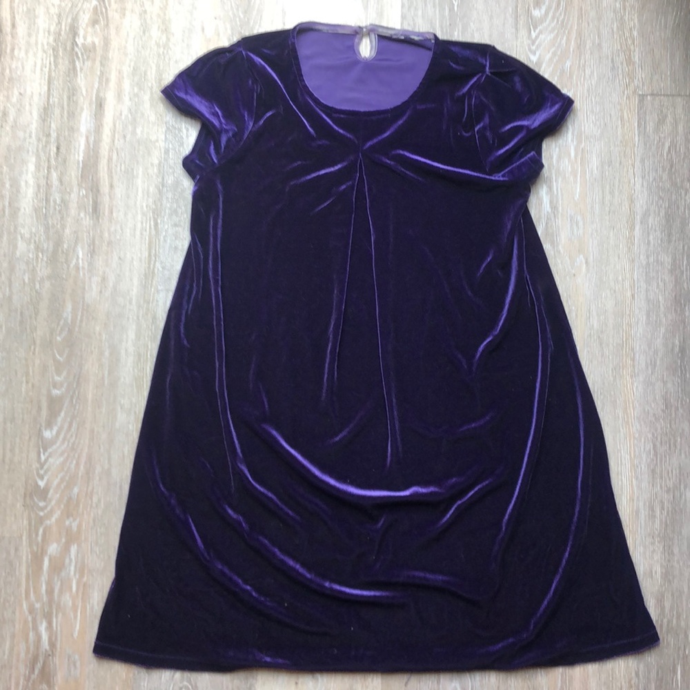 Vintage purple velvet dress